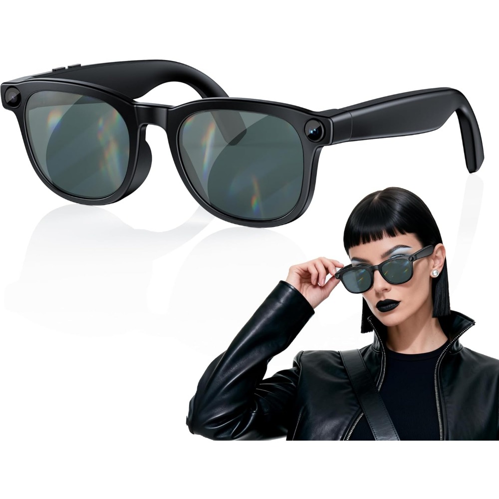 Smart Glasses Lens - Smart Glasses: 4K Video, Open-Ear Audio,