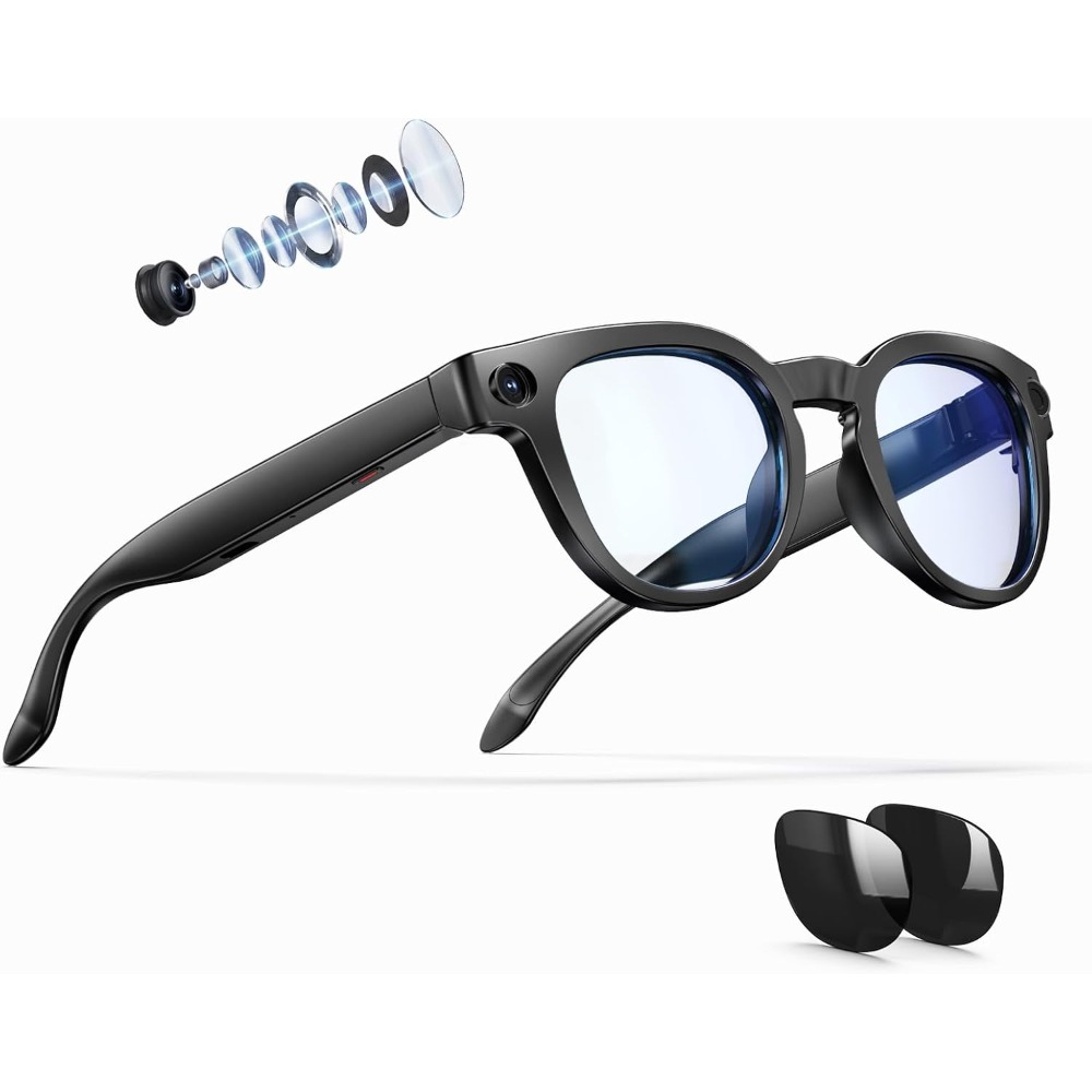 Smart Glasses Lens - Smart Glasses with 8MP Camera, 4K