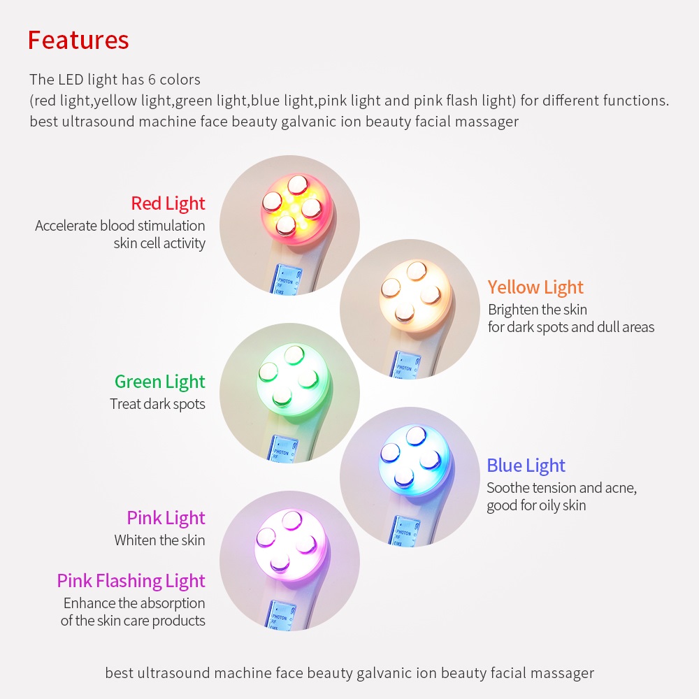 5 In 1 Home Facial Beauty Devi - đánh giá và giá Galvanic Skin Sensor