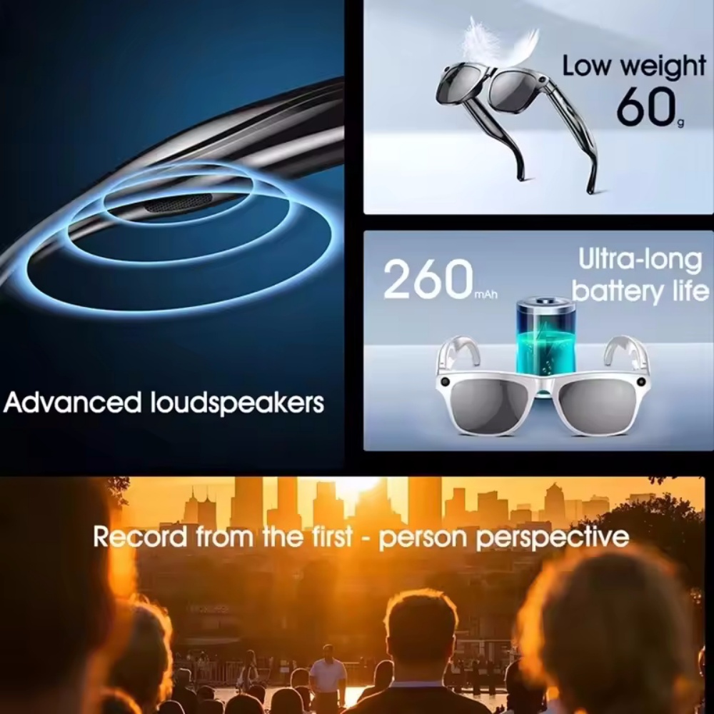 Smart Glasses AI Camera HD Wea - đánh giá và giá Smart Glasses Lens