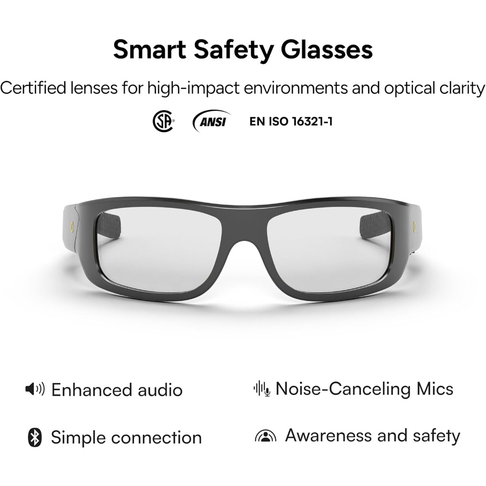 Smart Safety Glasses with Ligh - đánh giá và giá Smart Glasses Lens
