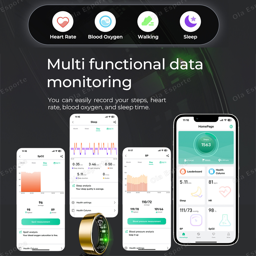 New R09 Smart Ring Men Women w - đánh giá và giá Temperature Ring Skin