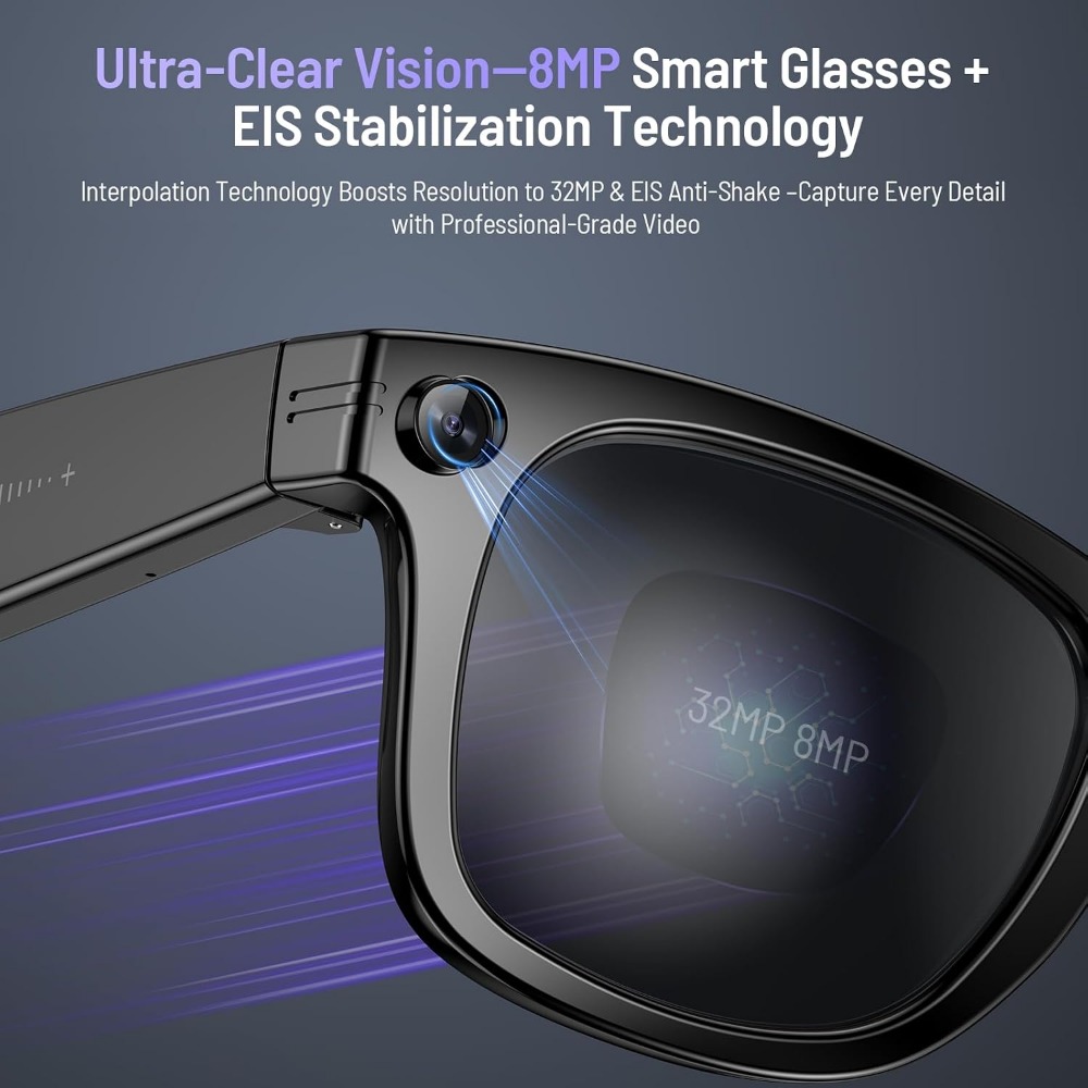 Smart Glasses with 800w Camera - đánh giá và giá Smart Glasses Lens