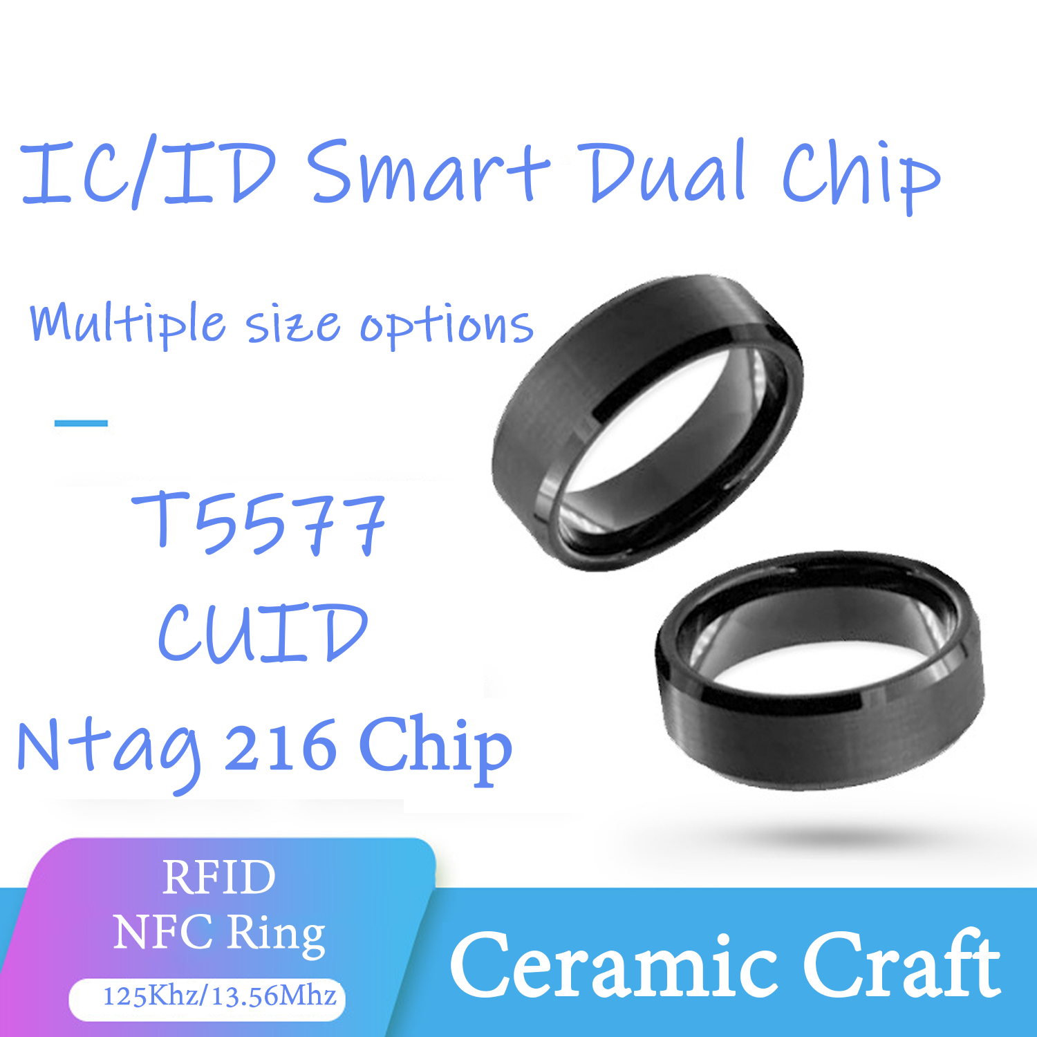 CUID T5577 Dual Chip Clone Rin - đánh giá và giá Smart Ring Nfc Pay