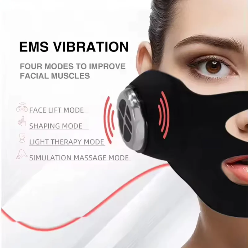 V Face Lifting EMS Facial Mask - đánh giá và giá Galvanic Skin Sensor
