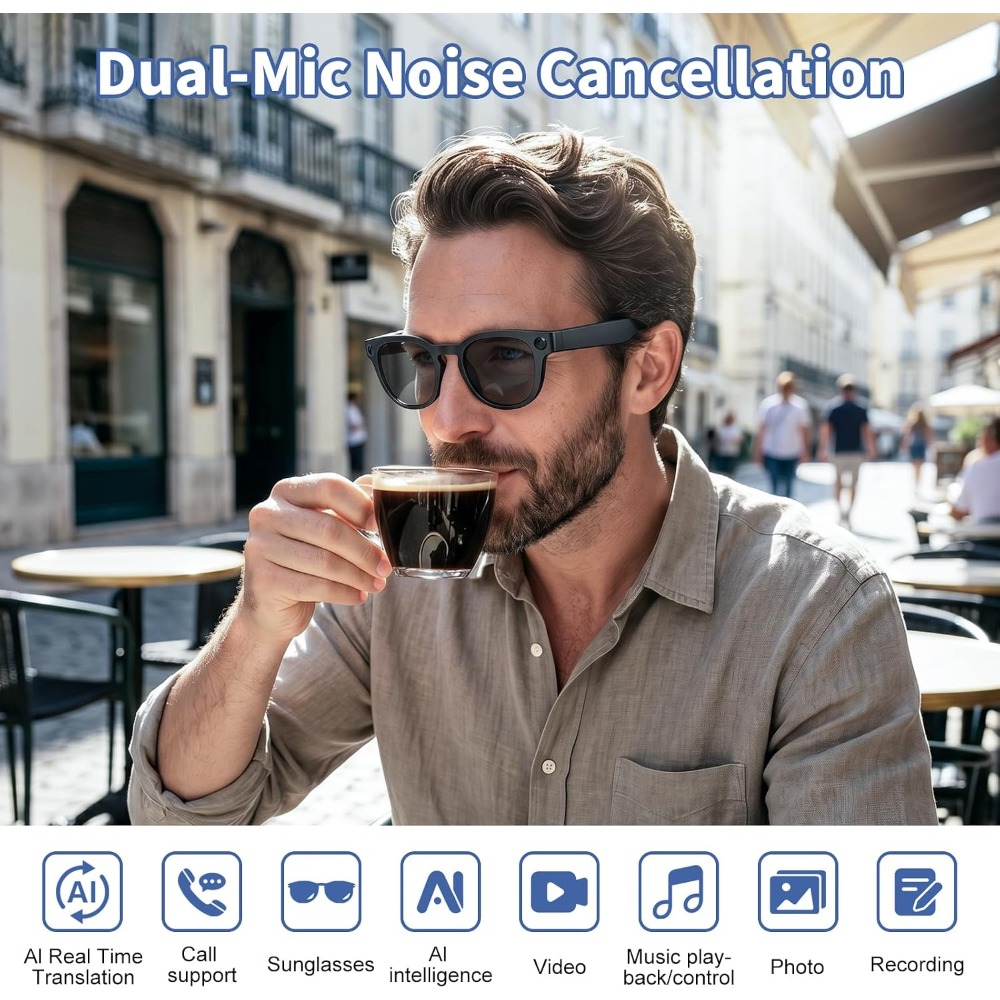 Smart Glasses with 8MP Camera, - đánh giá và giá Smart Glasses Lens