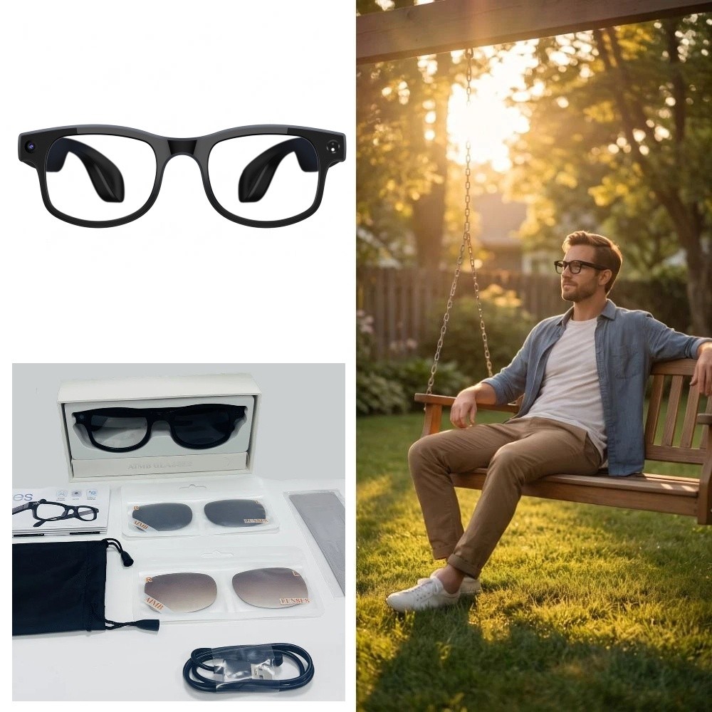2 in 1 AI Smart Glasses HD Pho - đánh giá và giá Smart Glasses Lens