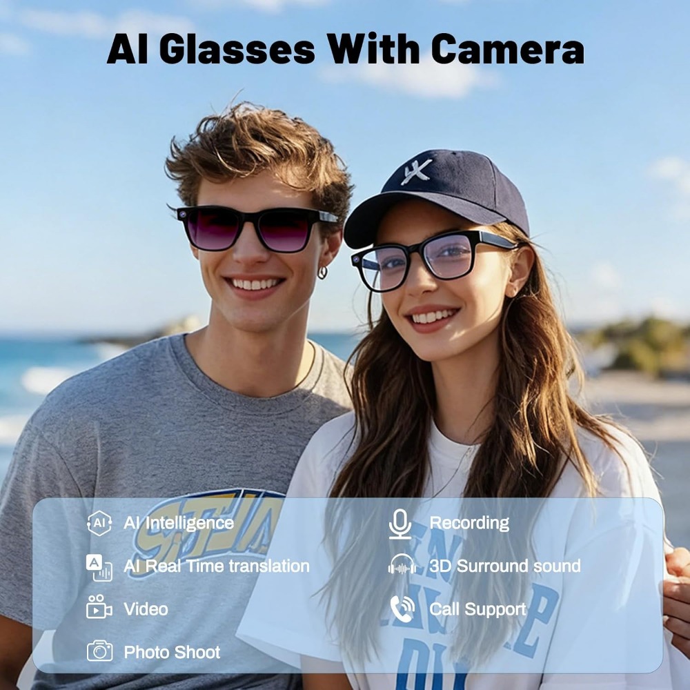 AI Translation, Bluetooth Call - đánh giá và giá Smart Glasses Lens