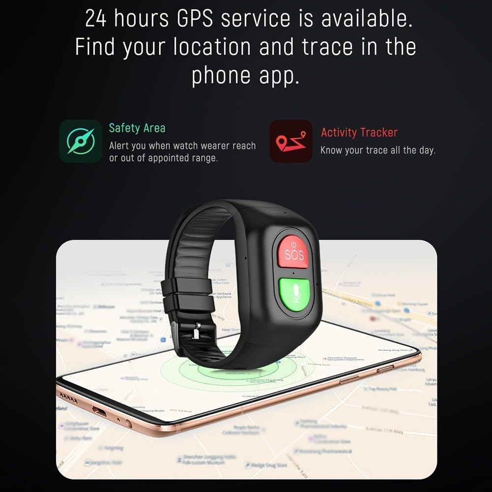 Wonlex S8 Elderly GPS Tracker  - đánh giá và giá Fall Detection Watch